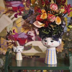 Bjrn Wiinblad Eva Vase - H18,5 cm - Bl