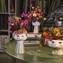 Bjrn Wiinblad Eva Vase - H18,5 cm - Bl