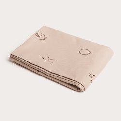 Brainchild Dug m/ Designikoner Beige/Brun 140x320 cm