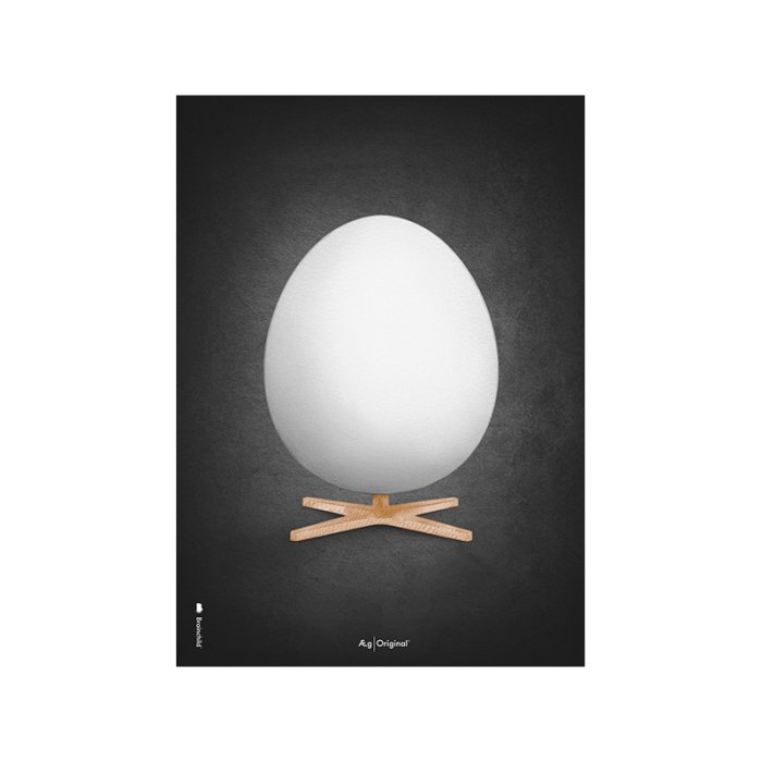 Brainchild Plakat Akvarel gget/Sort Baggrund 30x40 cm