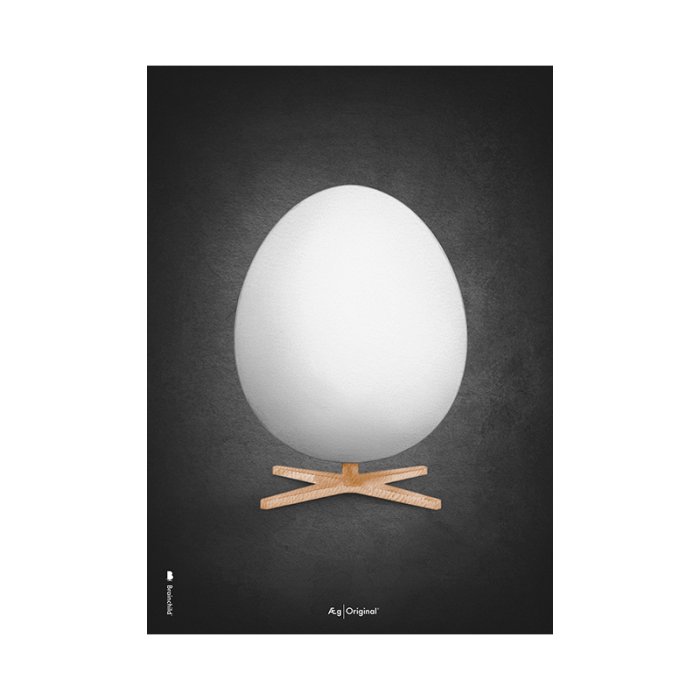 Brainchild Plakat Akvarel gget/Sort Baggrund 50x70 cm