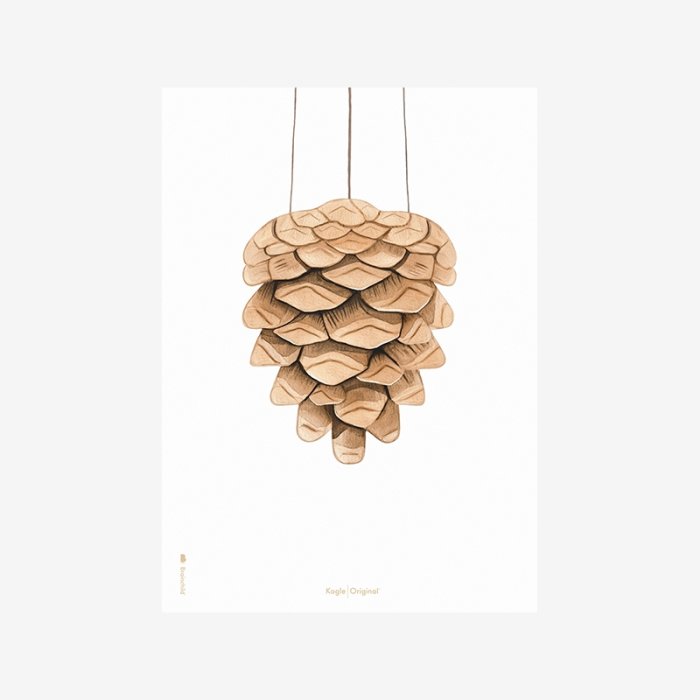 Brainchild Plakat Akvarel Kogle/Hvid Baggrund 30x40 cm