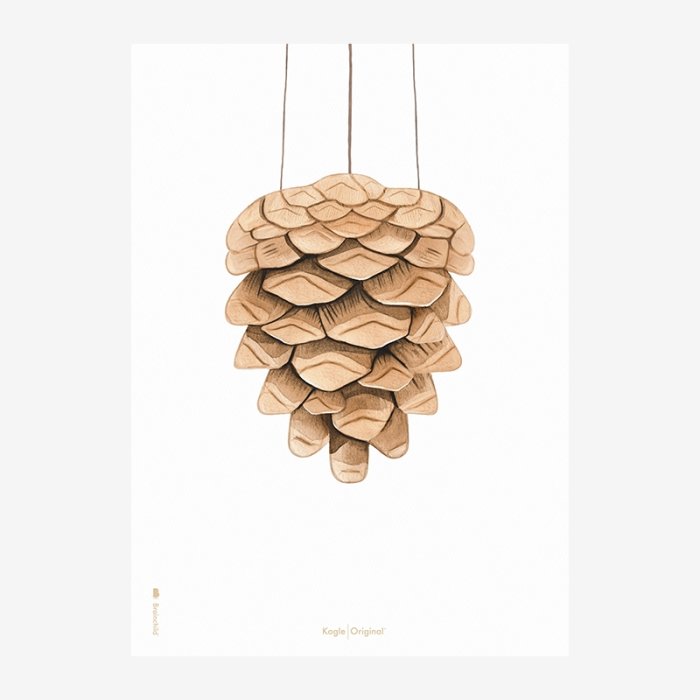 Brainchild Plakat Akvarel Kogle/Hvid Baggrund 70x100 cm