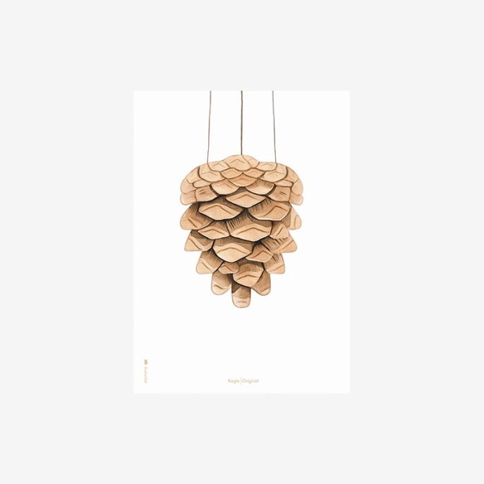 Brainchild Plakat Akvarel Kogle/Hvid Baggrund A5