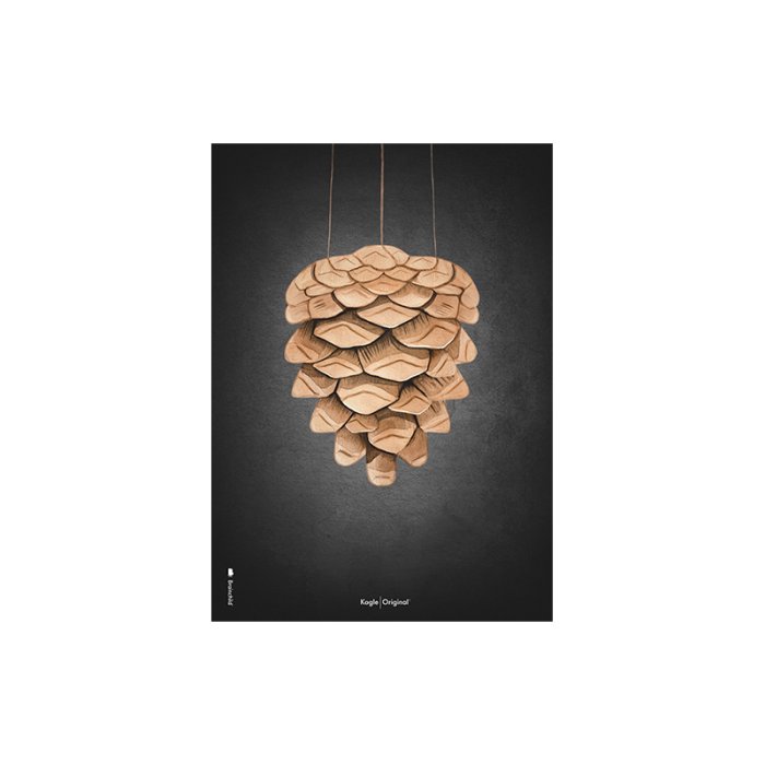 Brainchild Plakat Akvarel Kogle/Sort Baggrund A5