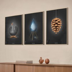 Brainchild Plakat - Drbe/Sort Baggrund - 30x40 cm