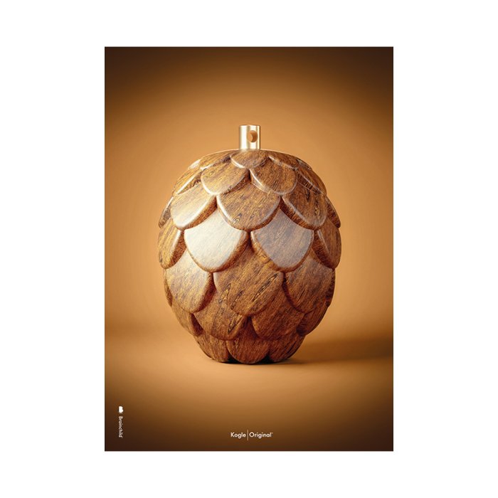 Brainchild Plakat Kogle Figuren/Brun Baggrund 50x70 cm