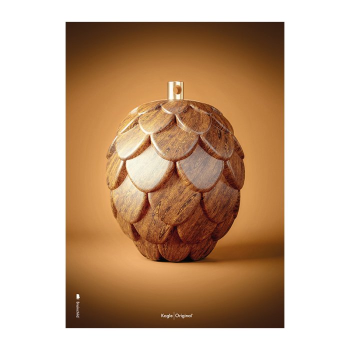 Brainchild Plakat Kogle Figuren/Brun Baggrund 70x100 cm