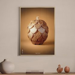 Brainchild Plakat Kogle Figuren/Brun Baggrund 30x40 cm