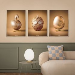 Brainchild Plakat Kogle Figuren/Brun Baggrund 30x40 cm