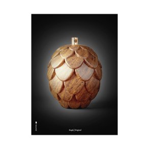 Brainchild Plakat Kogle Figuren/Sort Baggrund 50x70 cm