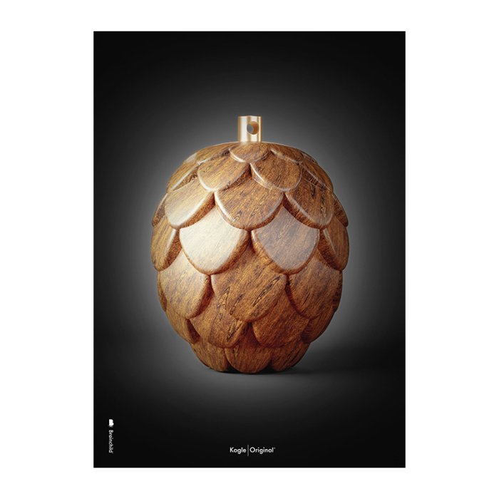 Brainchild Plakat Kogle Figuren/Sort Baggrund 70x100 cm