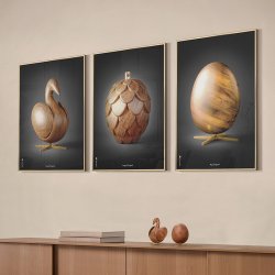 Brainchild Plakat Kogle Figuren/Sort Baggrund 50x70 cm