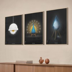 Brainchild Plakat - Drbe/Sort Baggrund - 30x40 cm