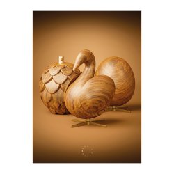 Brainchild Plakat Trio/Brun Baggrund 70x100 cm