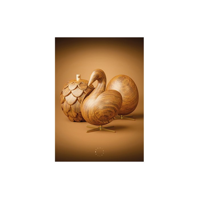 Brainchild Plakat Trio/Brun Baggrund A5