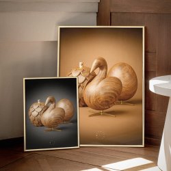 Brainchild Plakat Trio/Brun Baggrund 50x70 cm