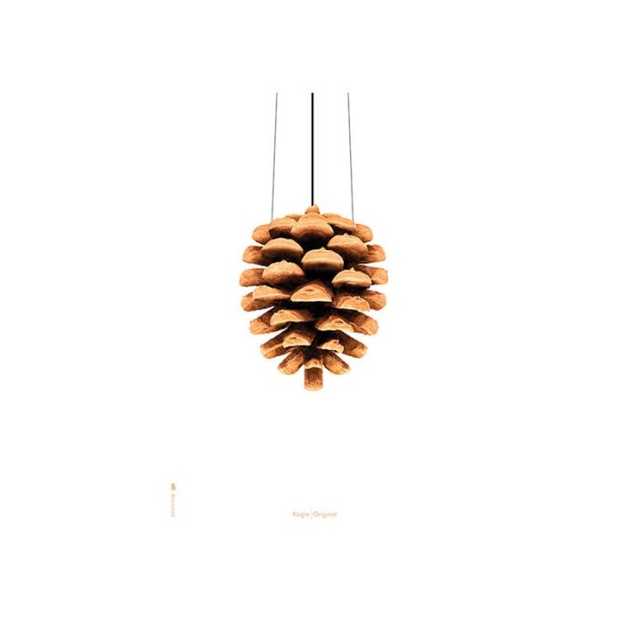 Brainchild Plakat - Kogle/Hvid Baggrund - 30x40 cm