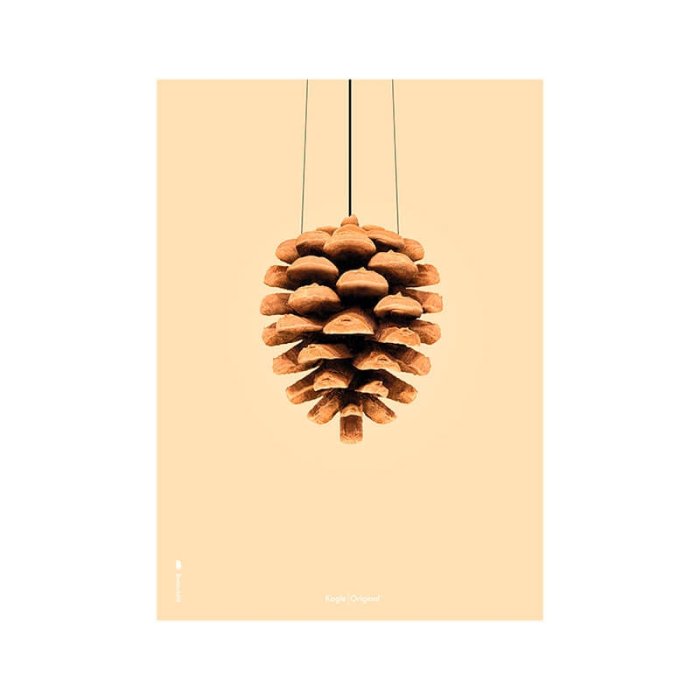 Brainchild Plakat - Kogle/Sandfarvet Baggrund - 50x70 cm