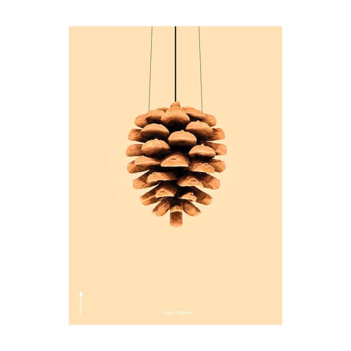 Brainchild Plakat - Kogle/Sandfarvet Baggrund - 70x100 cm