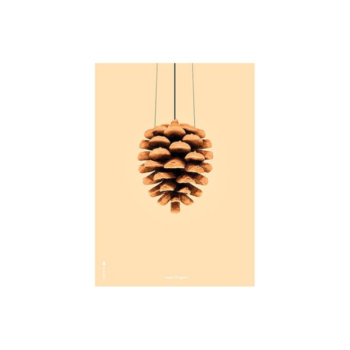 Brainchild Plakat - Kogle/Sandfarvet Baggrund - A5