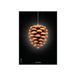 Brainchild Plakat - Kogle/Sort Baggrund - 30x40 cm