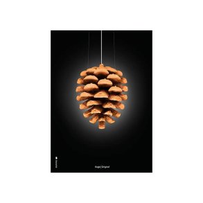Brainchild Plakat - Kogle/Sort Baggrund - 30x40 cm