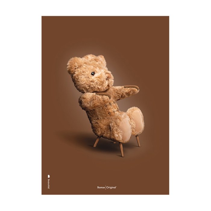 Brainchild Plakat - Bamse/Brun Baggrund - 70x100 cm