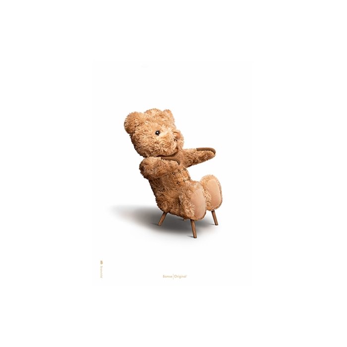 Brainchild Plakat - Bamse/Hvid Baggrund - A5