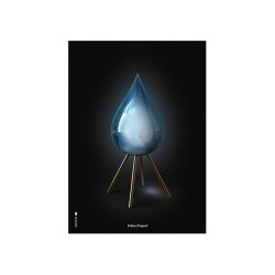 Brainchild Plakat - Drbe/Sort Baggrund - 30x40 cm