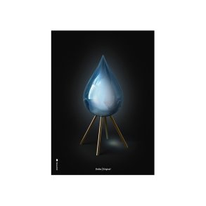 Brainchild Plakat - Drbe/Sort Baggrund - 30x40 cm