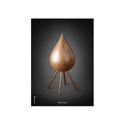 Brainchild Plakat - Drbe Figuren/Sort Baggrund - 30x40 cm