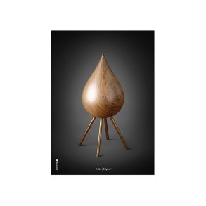 Brainchild Plakat - Drbe Figuren/Sort Baggrund - 30x40 cm