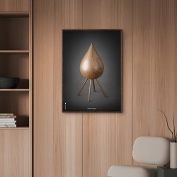 Brainchild Plakat - Drbe Figuren/Sort Baggrund - 50x70 cm