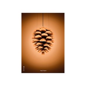 Brainchild Plakat - Kogle/Brun Baggrund - 30x40 cm