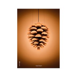 Brainchild Plakat - Kogle/Brun Baggrund - 50x70 cm