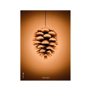 Brainchild Plakat - Kogle/Brun Baggrund - 50x70 cm