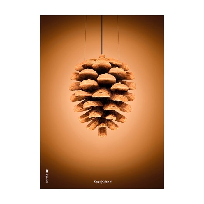 Brainchild Plakat - Kogle/Brun Baggrund - 70x100 cm
