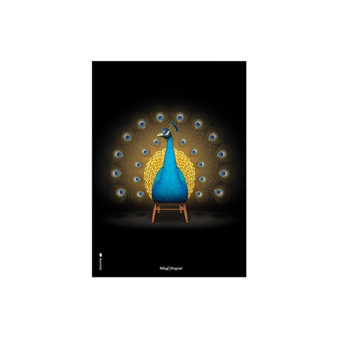 Brainchild Plakat - Pfugl/Sort Baggrund - A5