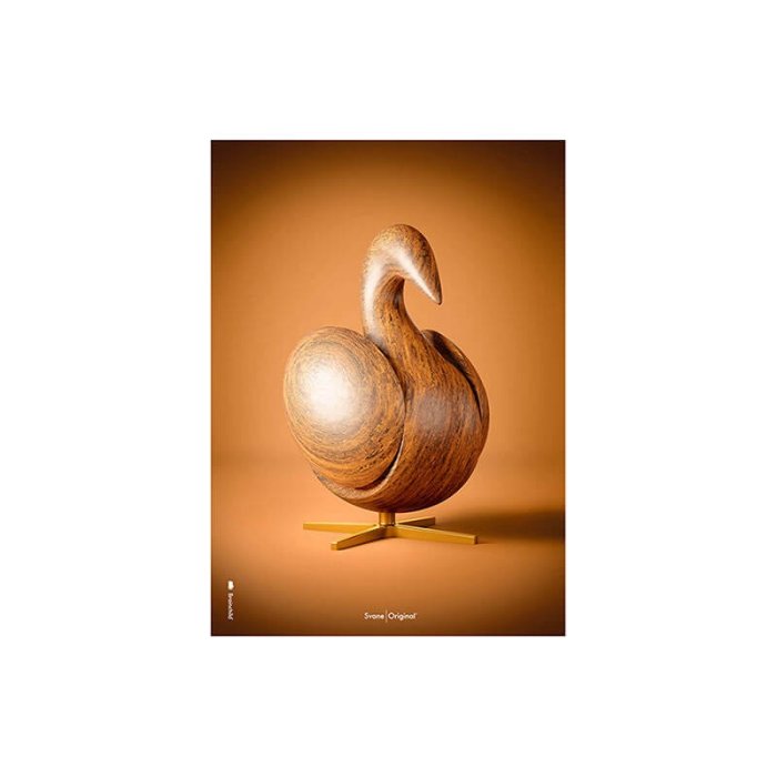 Brainchild Plakat - Svane Figuren/Brun Baggrund - A5