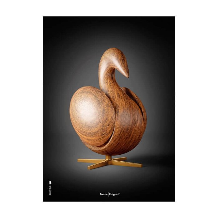Brainchild Plakat - Svane Figuren/Sort Baggrund - 70x100 cm