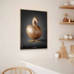 Brainchild Plakat - Svane Figuren/Sort Baggrund - 30x40 cm