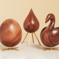 Brainchild Drbe Figuren - Mahogni/Messing