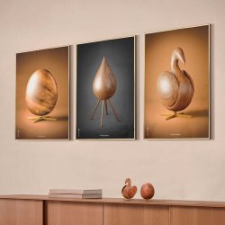 Brainchild Plakat - gget Figuren/Brun Baggrund - 50x70 cm