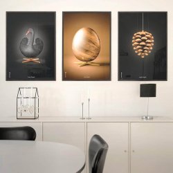 Brainchild Plakat - gget Figuren/Brun Baggrund - 50x70 cm