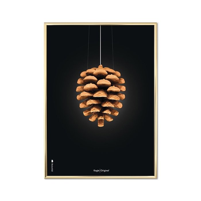 Brainchild Plakat i Ramme - Koglen/Sort Baggrund - 50x70 cm