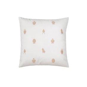 Brainchild Pude med Designikoner - Hvid - 50x50 cm