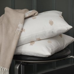 Brainchild Pude med Designikoner - Hvid - 50x50 cm