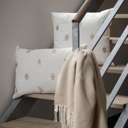 Brainchild Pude med Designikoner - Hvid - 50x50 cm