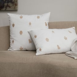 Brainchild Pude med Designikoner - Hvid - 50x50 cm